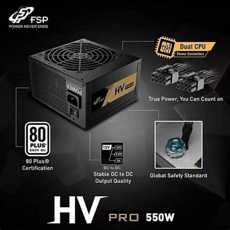 Jual Psu Power Supply Pure Fsp Hv Pro W Seri Baru Indonesia