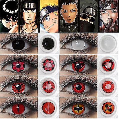 Anime Cosplay Mangekyou Itachi Sharingan Contact Lenses For Eye Kakashi