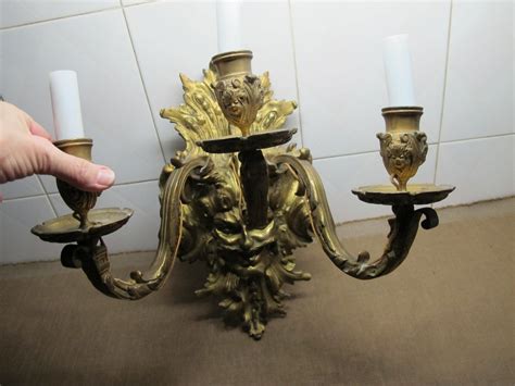 Proantic Pair Of Louis Xiv Style Bronze Sconces