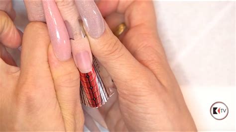 How To Tips On Application Of Nail Forms For Artificial Nails Youtube