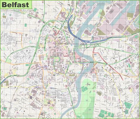 Belfast City Centre Map Printable Free Printable Maps