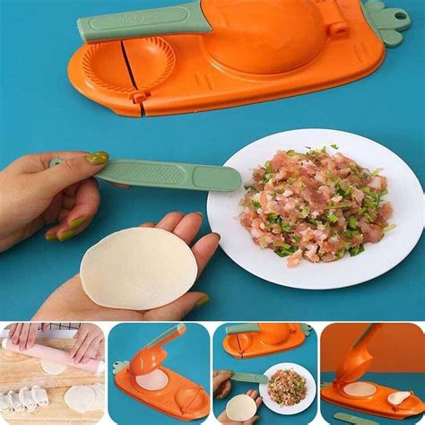 Miurixo 2 In 1 Dumpling Maker Dumpling Skin Mold Dough Presser Dumpling