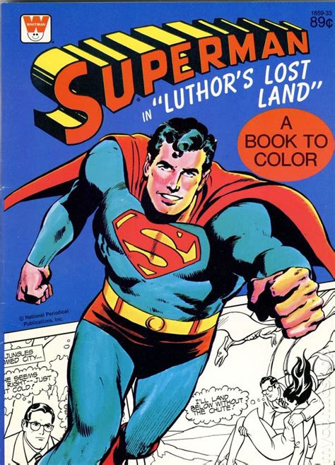 Superman Coloring Book Sc Whitman Comic Books