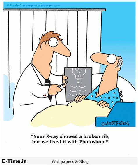 Broken Rib Medical Jokes Today Cartoon Funny Cartoons