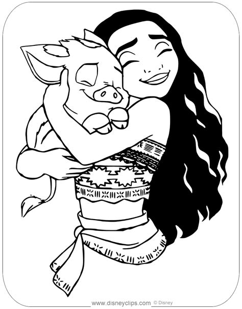 Coloring Pages Disney Moana