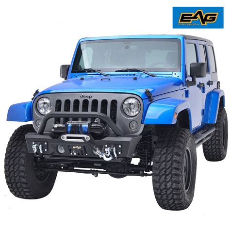 Mua Eag Front Bumper Stubby With Fog Light Hole And Winch Plate Fit For