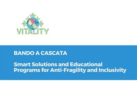 Università di Macerata Vitality bandi a cascata per finanziamenti