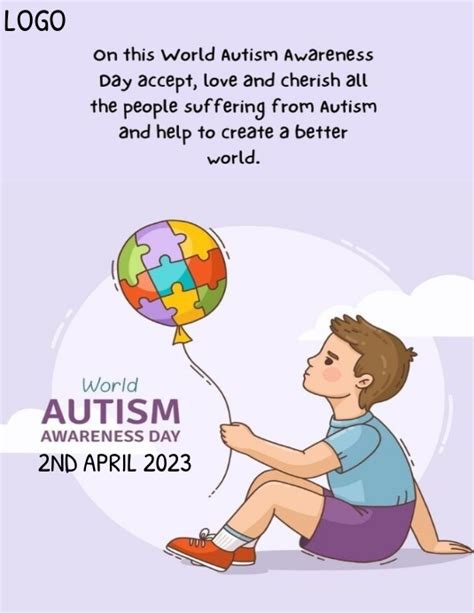 World Autism Awareness Day Poster Template Postermywall