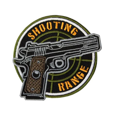 Patch Thermocollant Velcro Brodé Pour Pistolet De Tir Airsoft