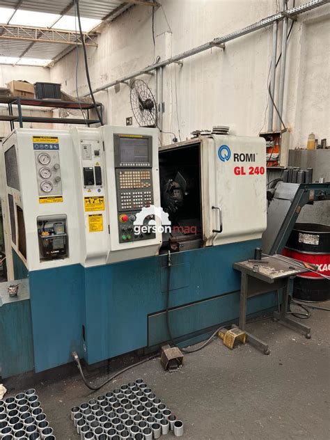 TORNO CNC ROMI GL240 ANO 2009 COMPLETO em Região de Campinas