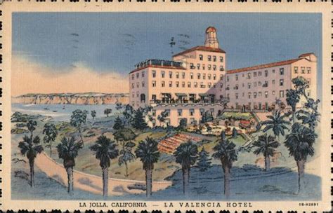 La Valencia Hotel La Jolla, CA Postcard