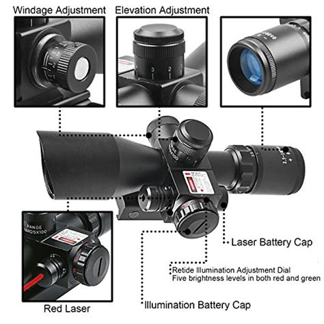 Cvlife Optics Hunting Rifle Scope X E Red Green Illuminated