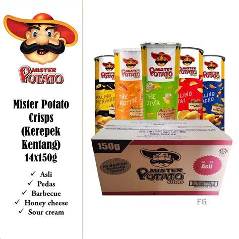 Mister Potato Crisps Kerepek Kentang G X Carton Shopee Malaysia