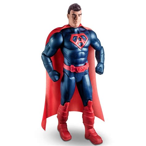 Boneco Infantil Tipo Superman Super Homem Heroi Grande 35cm Brinquemix