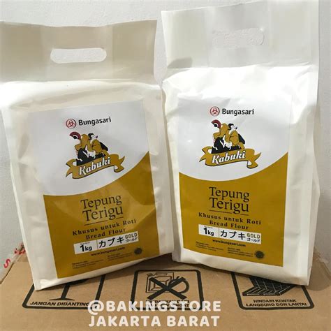 Jual Tepung Terigu Kabuki Gold Super Premium Khusus Roti Kg Shopee