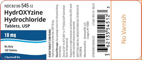 Fda Label For Hydroxyzine Hydrochloride Tablet Film Coated Oral