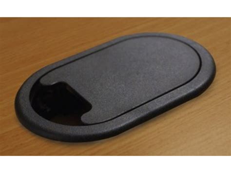 Oval Face Plastic Desk Grommets