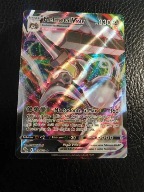 CARTE POKÉMON MELMETAL Vmax 048 078 pokemon go EB 10 5 neuf fr EUR 4 70