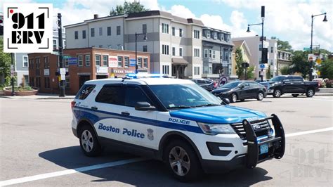 Boston Police Cars Responding YouTube