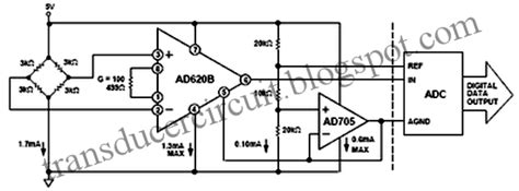 Interfacing Pressure Transducer Circuit ~ Transducer Circuit Diagram