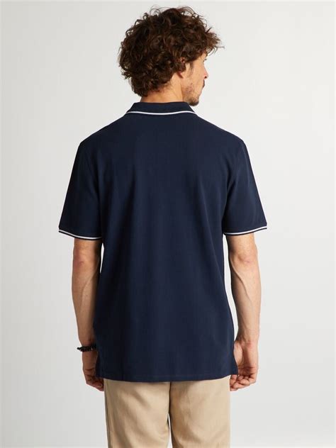 Polo en piqué de coton Bleu Kiabi 10 00