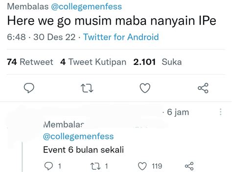 UGM FESS On Twitter Huhuuu Emang Gini Kah Btw Sender Juga Maba