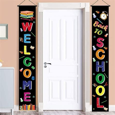 Welcome Back To School Banner Decorations First Day Of School Banner