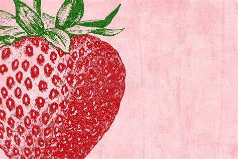 Strawberry Glitter Scrapbook Background Royalty Free Stock Images