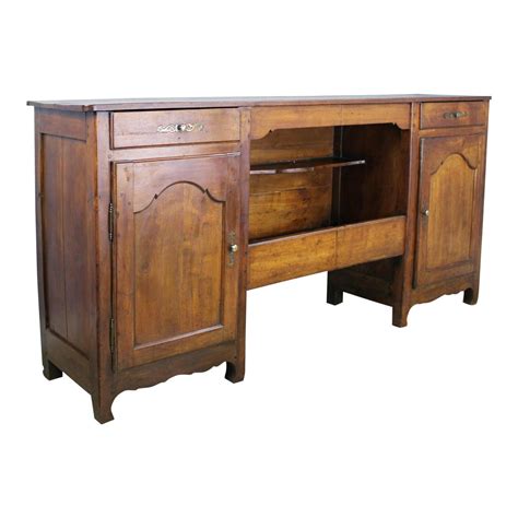 Antique French Cherry Enfilade with Open Centre & Secret Catches | Chairish