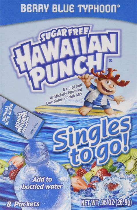 Buy Hawaiian Punch Singles Water Drink Mix To Go Powder Packets Berry