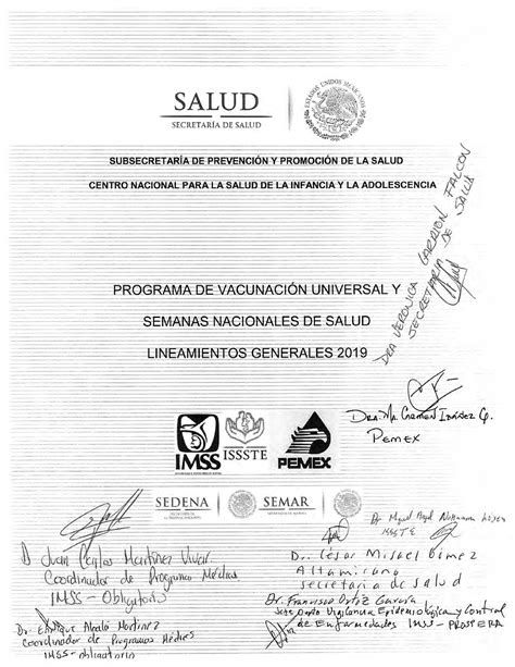 Lineamientos Generales PVU y SNS 2019 Enfermería Fundamental Studocu