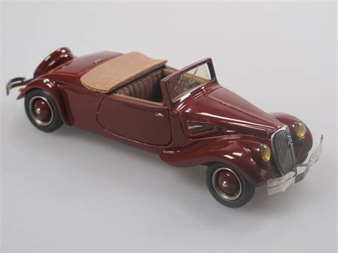 Heco Citroen Traction Cv Cabriolet Dunkelrot Selten