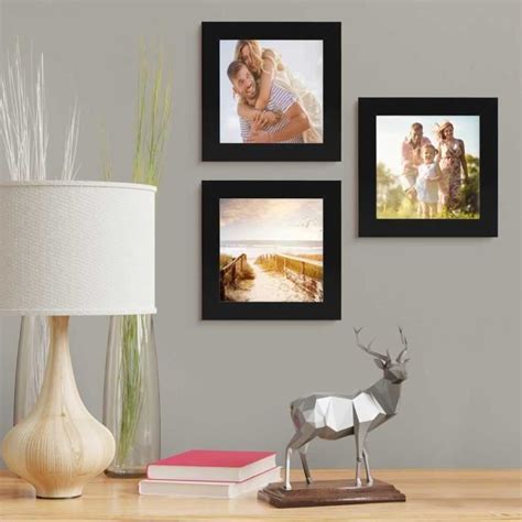 Cadre Photo X Cm Bois Mdf Noir Cadre Large Bord Lot De Cadres