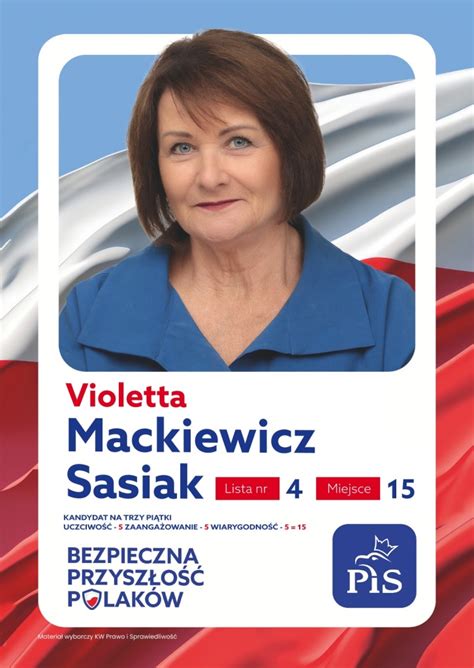 Kluby Gazety Polskiej WYBORY 2023 VIOLETTA MACKIEWICZ SASIAK