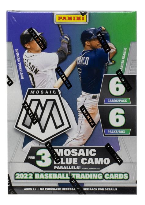 2022 Panini Mosaic Baseball Blaster Box With 6 Packs Pristine Auction