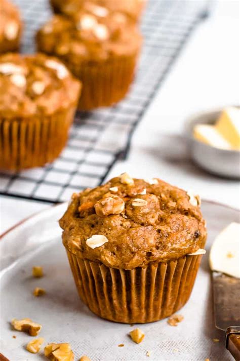 Healthy Banana Carrot Muffins The Natural Nurturer