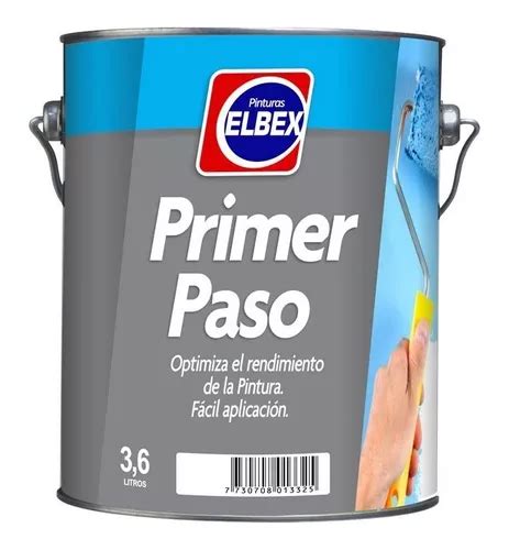 Sellador Al Agua Pigmentado Primer Paso Blanco 3 6lts Elbex MercadoLibre