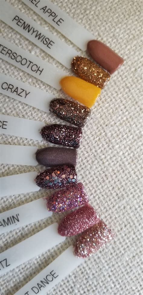 Rich Fall Tones Fall Nail Colors Powder Nails Nail Colors