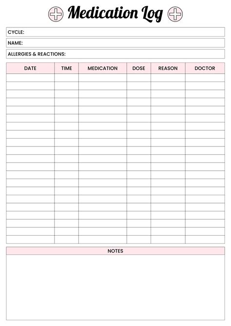 Medication Sheet Free Pdf Printables Printablee