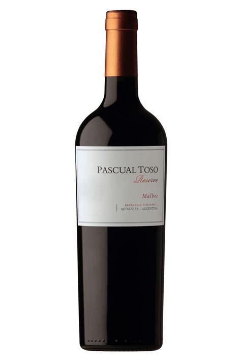 Pascual Toso Malbec Reserva Malbec Wine Bottle Wine And Spirits