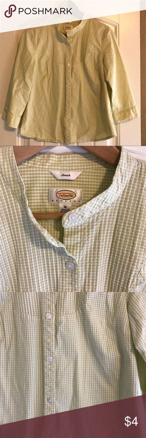 Talbots Checker Button Down Classic Design