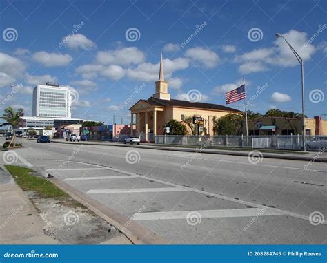 Iglesia Episcopal De Todos Los Santos Miami Fl Usa Stock Image