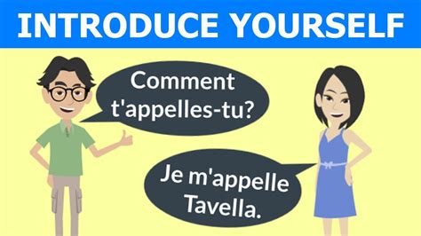 Introduce Yourself In French Dialogue And Conversation Se Pr Senter