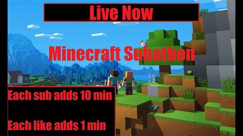 Minecraft Bedrock Live Subathon Veiwers Can Join Youtube