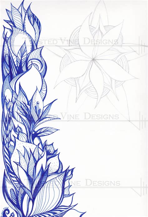 Flower Vines Drawing at GetDrawings | Free download