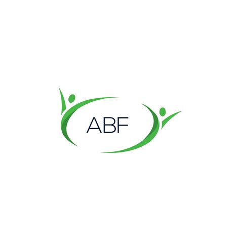 ABF Letter Logo Design On WHITE Background ABF Creative Initials