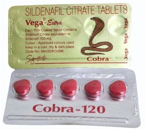 Cobra Sildenafil Citrate 120mg Tablet At Rs 120stripe Erectile