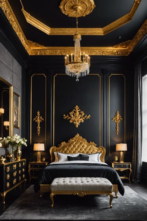 20 Stunning Black And Gold Bedroom Ideas – ToolzView