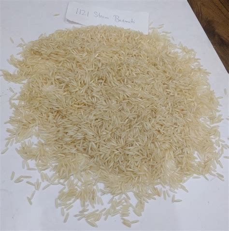 Long Grain White 1121 Steam Basmati Rice Packaging Size 50 Kgs