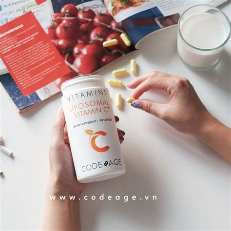 Codeage Viên Uống Bổ Sung Vitamin C Liposomal Vitamin C 180 Viên ChỢ ĐiỆn TỬ